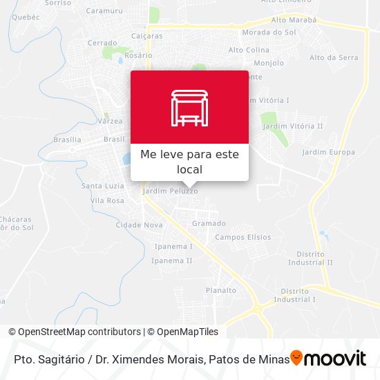 Pto. Sagitário / Dr. Ximendes Morais mapa