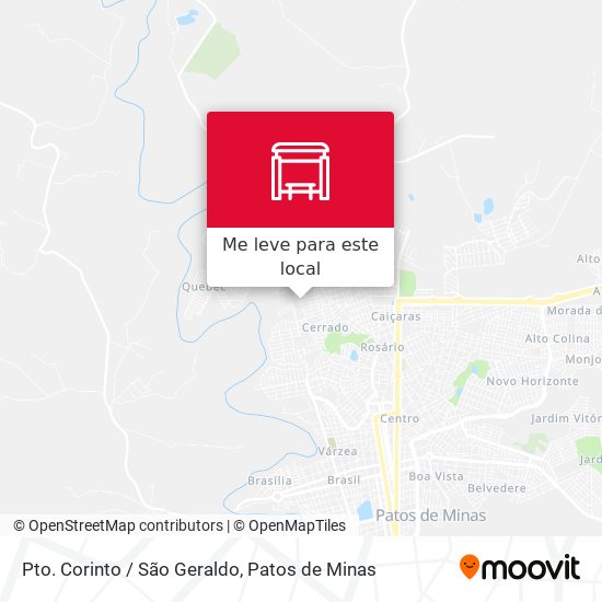 Pto. Corinto / São Geraldo mapa