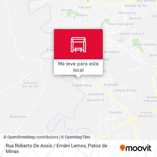 Rua Roberto De Assis / Ernâni Lemos mapa
