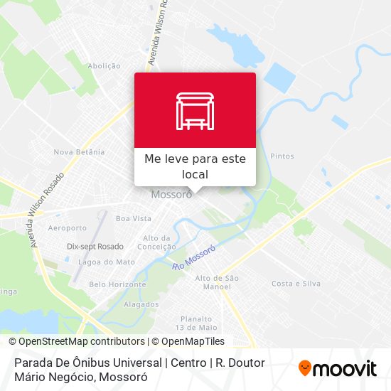Parada De Ônibus Universal | Centro | R. Doutor Mário Negócio mapa