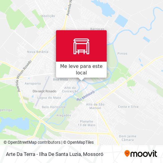 Arte Da Terra - Ilha De Santa Luzia mapa