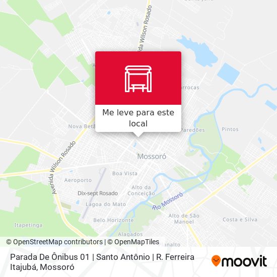 Parada De Ônibus 01 | Santo Antônio | R. Ferreira Itajubá mapa