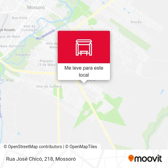 Rua José Chicó, 218 mapa