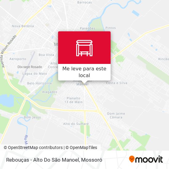 Rebouças - Alto Do São Manoel mapa