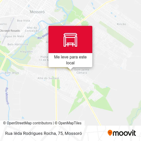 Rua Iêda Rodrigues Rocha, 75 mapa