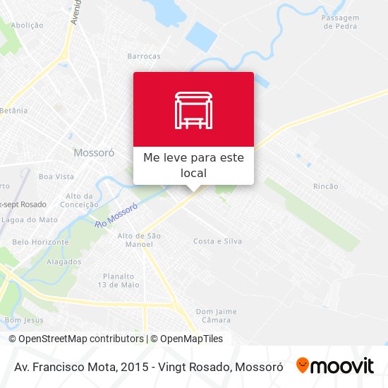 Av. Francisco Mota, 2015 - Vingt Rosado mapa