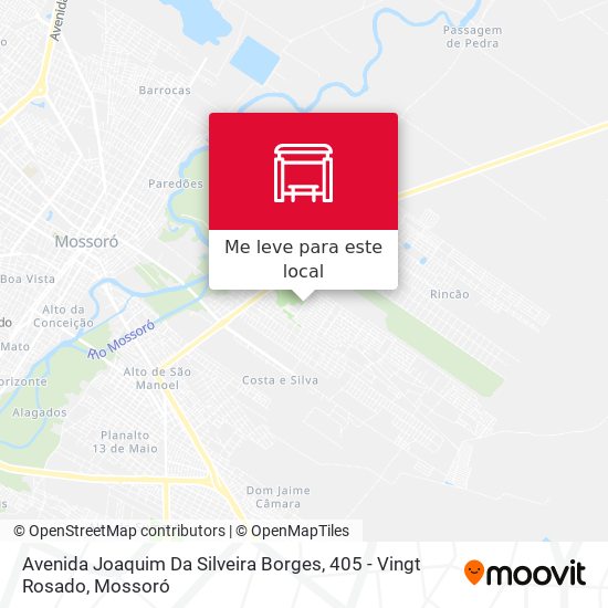 Avenida Joaquim Da Silveira Borges, 405 - Vingt Rosado mapa