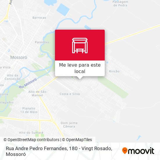 Rua Andre Pedro Fernandes, 180 - Vingt Rosado mapa