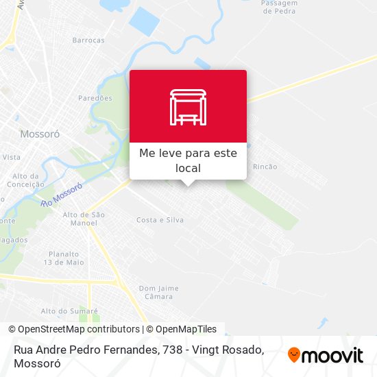 Rua Andre Pedro Fernandes, 738 - Vingt Rosado mapa