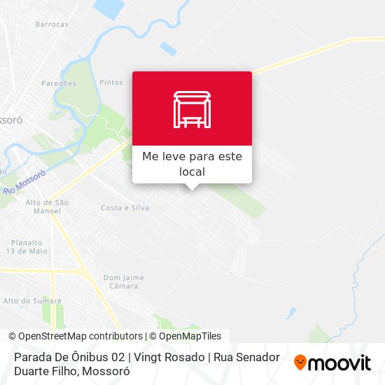 Parada De Ônibus 02 | Vingt Rosado | Rua Senador Duarte Filho mapa