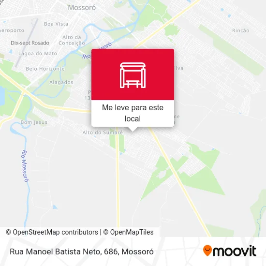 Rua Manoel Batista Neto, 686 mapa