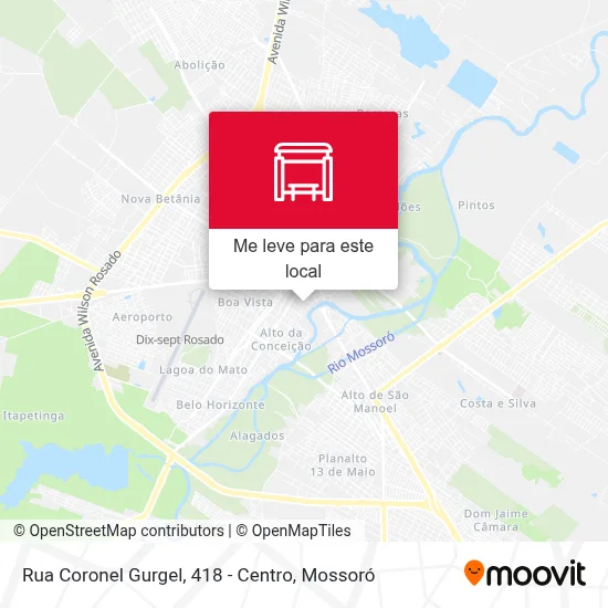 Rua Coronel Gurgel, 418 - Centro mapa
