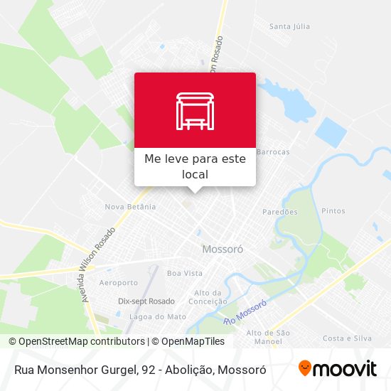 Rua Monsenhor Gurgel, 92 - Abolição mapa