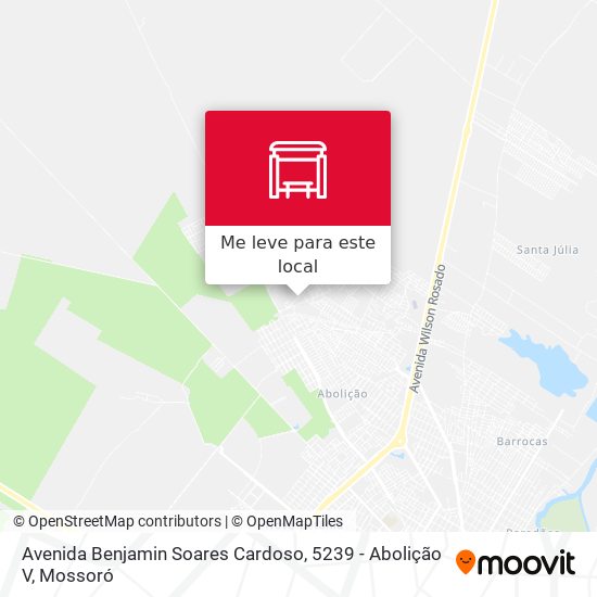 Avenida Benjamin Soares Cardoso, 5239 - Abolição V mapa