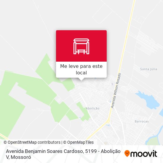 Avenida Benjamin Soares Cardoso, 5199 - Abolição V mapa