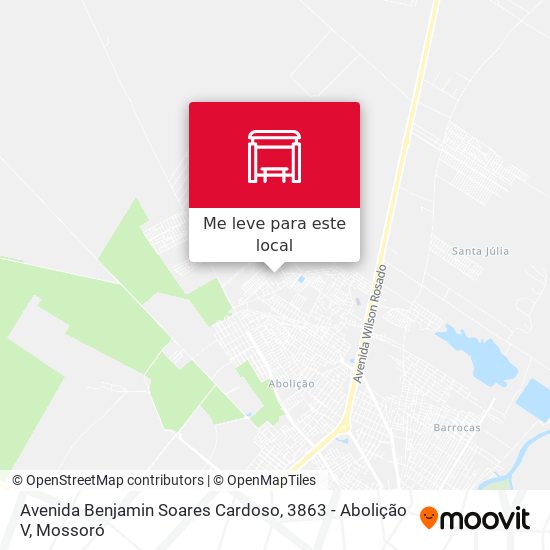 Avenida Benjamin Soares Cardoso, 3863 - Abolição V mapa