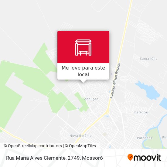 Rua Maria Alves Clemente, 2749 mapa