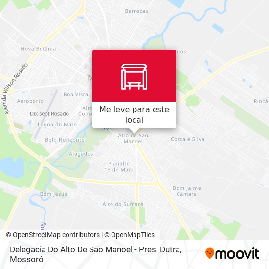 Delegacia Do Alto De São Manoel - Pres. Dutra mapa