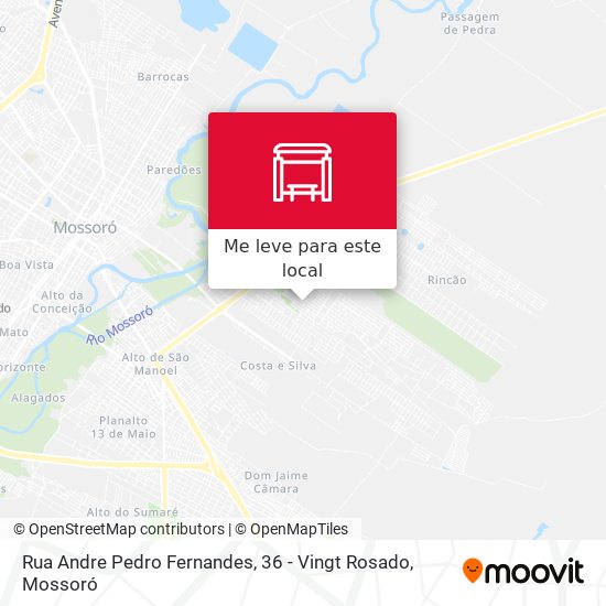 Rua Andre Pedro Fernandes, 36 - Vingt Rosado mapa