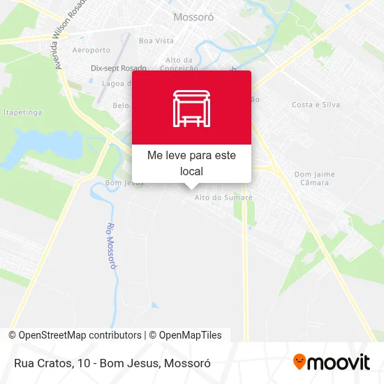 Rua Cratos, 10 - Bom Jesus mapa