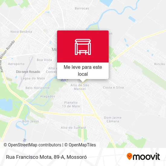 Rua Francisco Mota, 89-A mapa