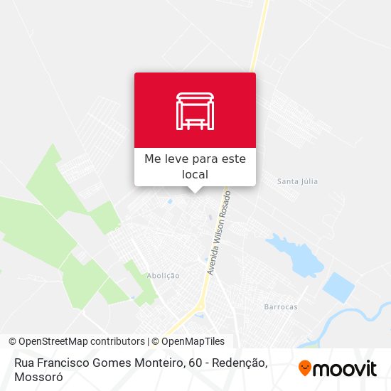 Rua Francisco Gomes Monteiro, 60 - Redenção mapa