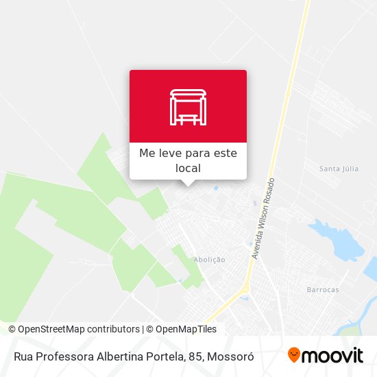 Rua Professora Albertina Portela, 85 mapa