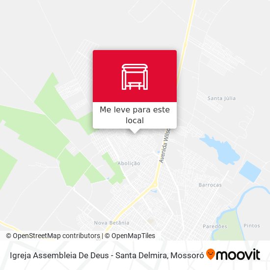 Igreja Assembleia De Deus - Santa Delmira mapa