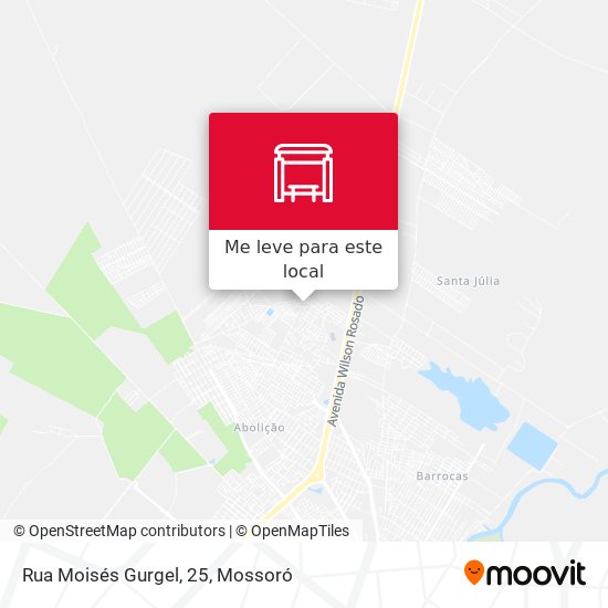 Rua Moisés Gurgel, 25 mapa