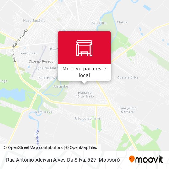Rua Antonio Alcivan Alves Da Silva, 527 mapa
