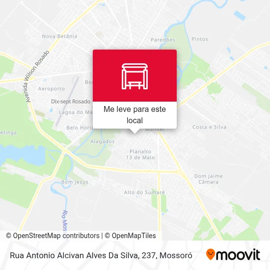 Rua Antonio Alcivan Alves Da Silva, 237 mapa