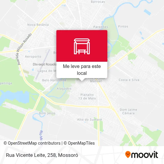 Rua Vicente Leite, 258 mapa