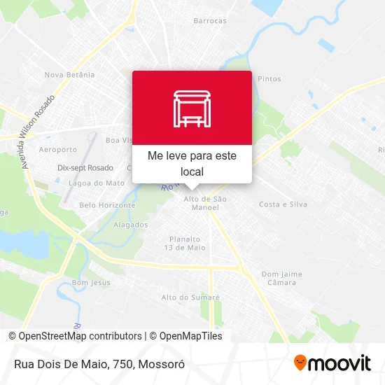 Rua Dois De Maio, 750 mapa