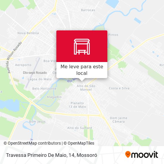 Travessa Primeiro De Maio, 14 mapa