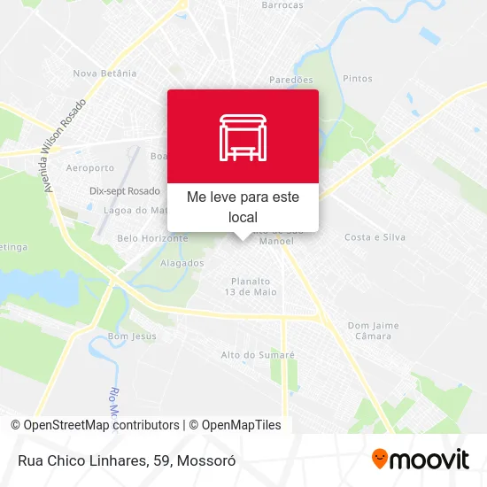 Rua Chico Linhares, 59 mapa