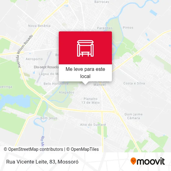 Rua Vicente Leite, 83 mapa