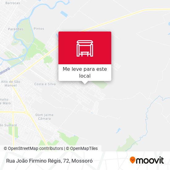 Rua João Firmino Régis, 72 mapa