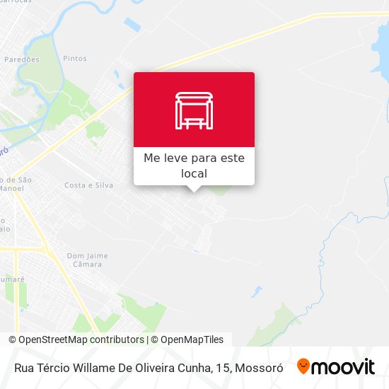Rua Tércio Willame De Oliveira Cunha, 15 mapa