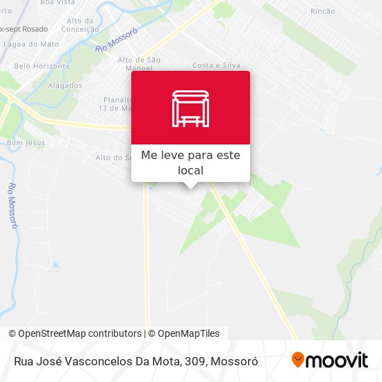 Rua José Vasconcelos Da Mota, 309 mapa