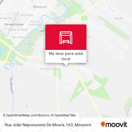 Rua João Neponuceno De Moura, 163 mapa