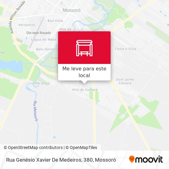 Rua Genésio Xavier De Medeiros, 380 mapa