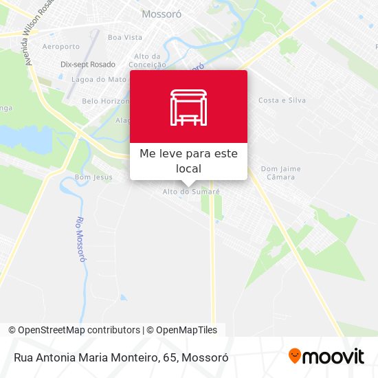 Rua Antonia Maria Monteiro, 65 mapa