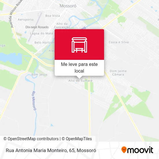 Rua Antonia Maria Monteiro, 65 mapa