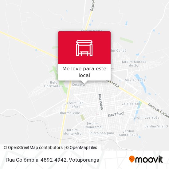 Rua Colômbia, 4892-4942 mapa