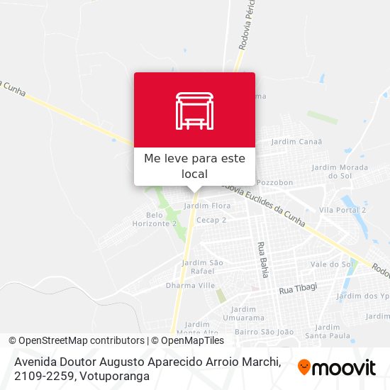 Avenida Doutor Augusto Aparecido Arroio Marchi, 2109-2259 mapa