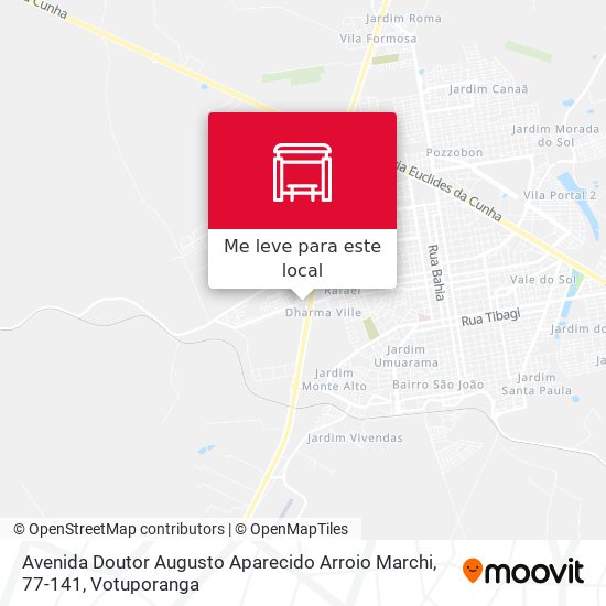 Avenida Doutor Augusto Aparecido Arroio Marchi, 77-141 mapa