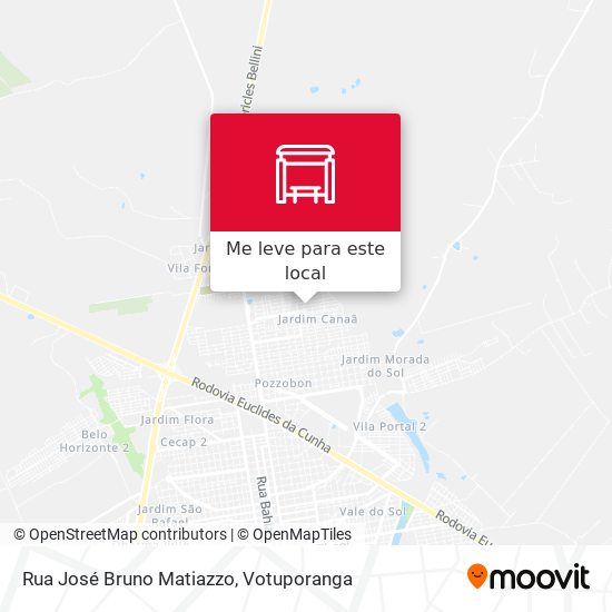 Rua José Bruno Matiazzo mapa