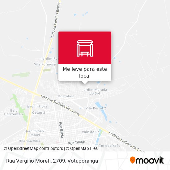 Rua Vergílio Moreti, 2709 mapa