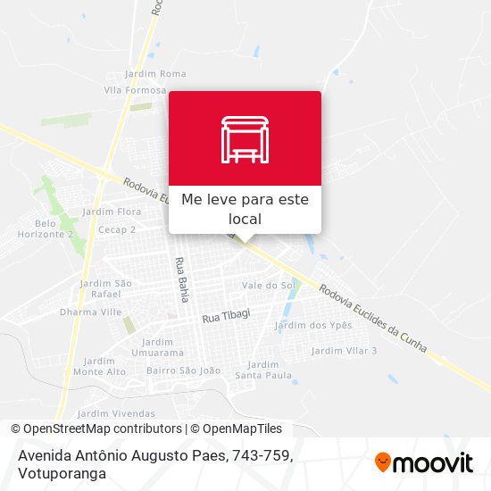 Avenida Antônio Augusto Paes, 743-759 mapa