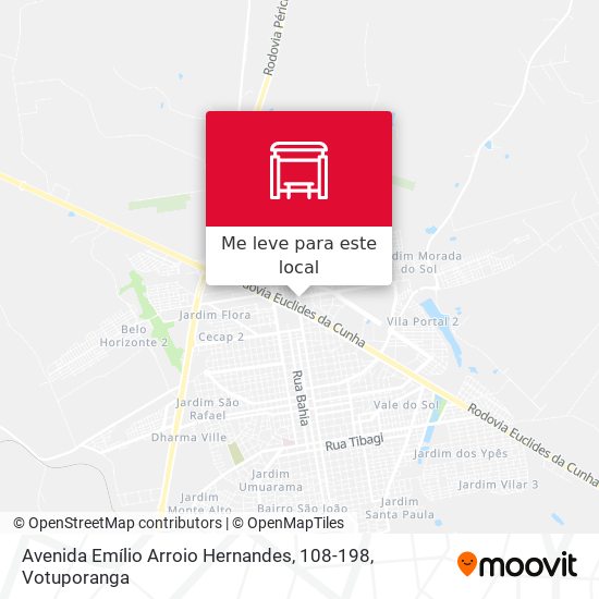 Avenida Emílio Arroio Hernandes, 108-198 mapa
